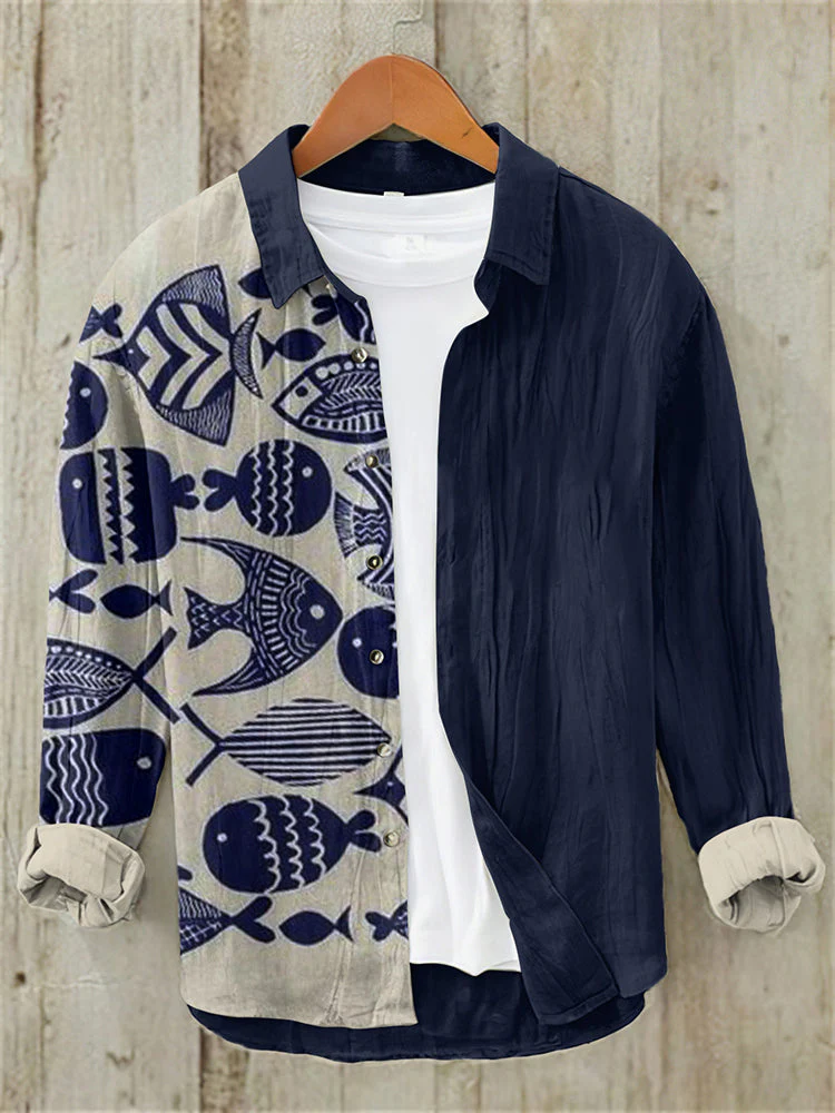 WITROSA Men’s Ocean Spirit Shirt – The Deep Blue Voyage Edition