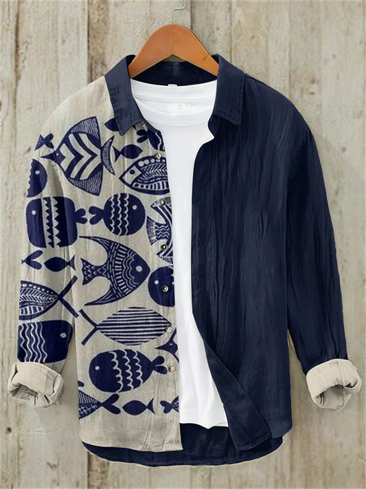 WITROSA Men’s Ocean Spirit Shirt – The Deep Blue Voyage Edition